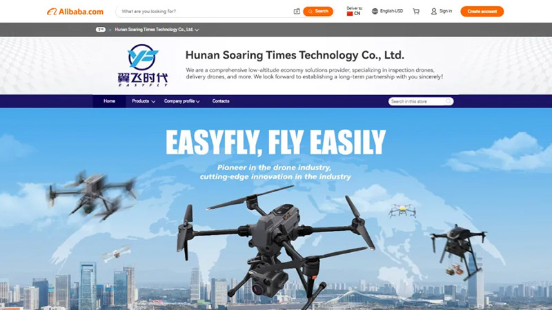 Company News | Easyfly' Official Store on Alibaba.com International Goes Live – A Key Leap in Global Industrial UAV Trade!